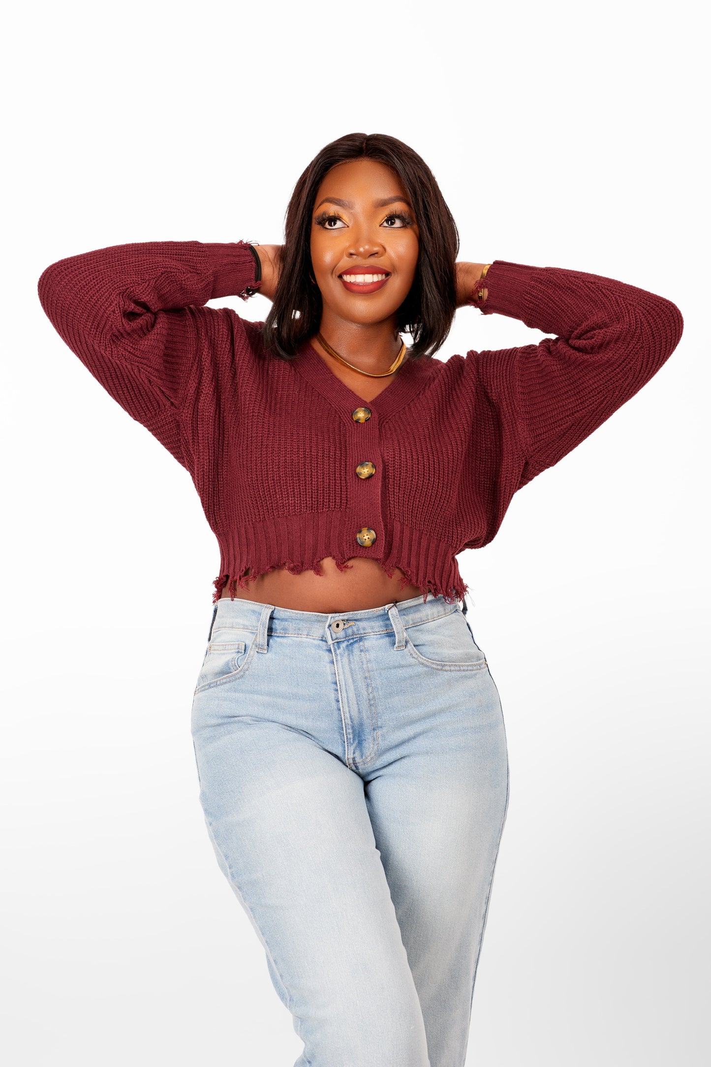 Trendy Cropped Cardigan