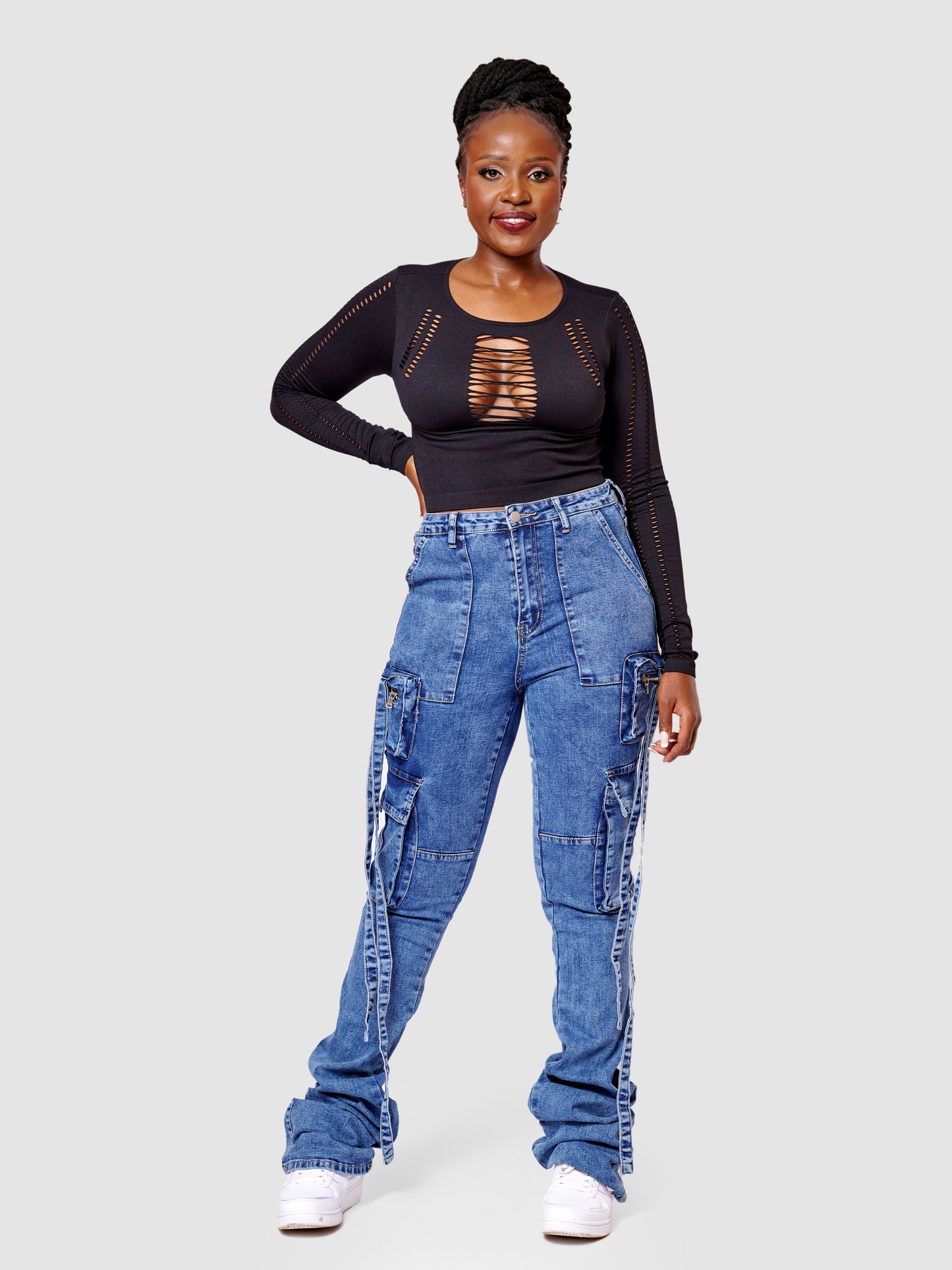Check Me Out Stacked Jeans