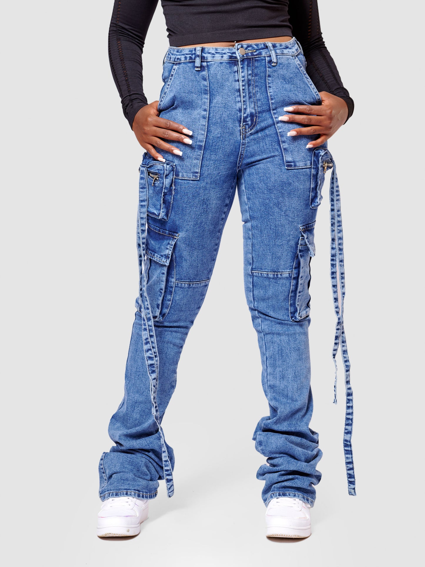 Check Me Out Stacked Jeans