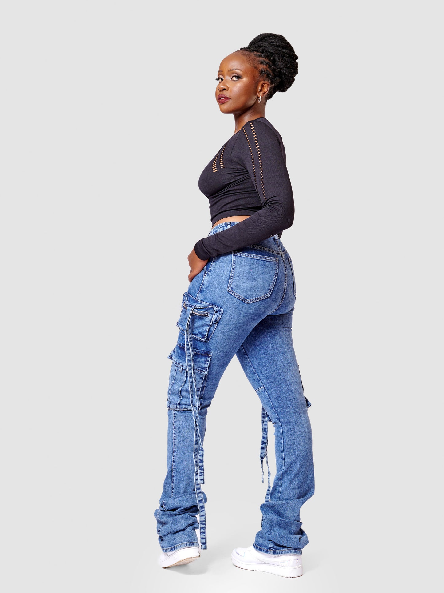 Check Me Out Stacked Jeans