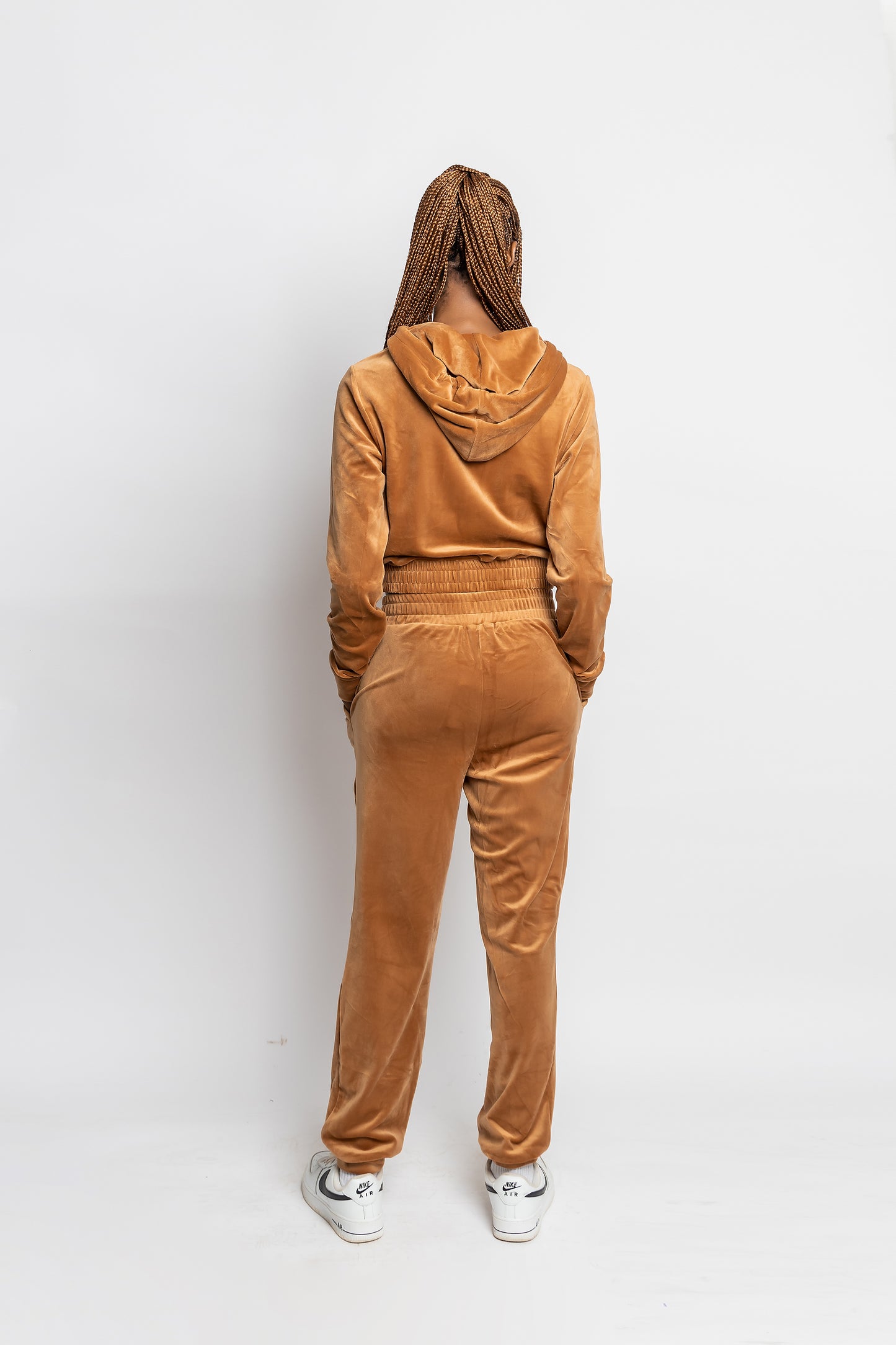 Velvet Allure Pants Set - Mocha
