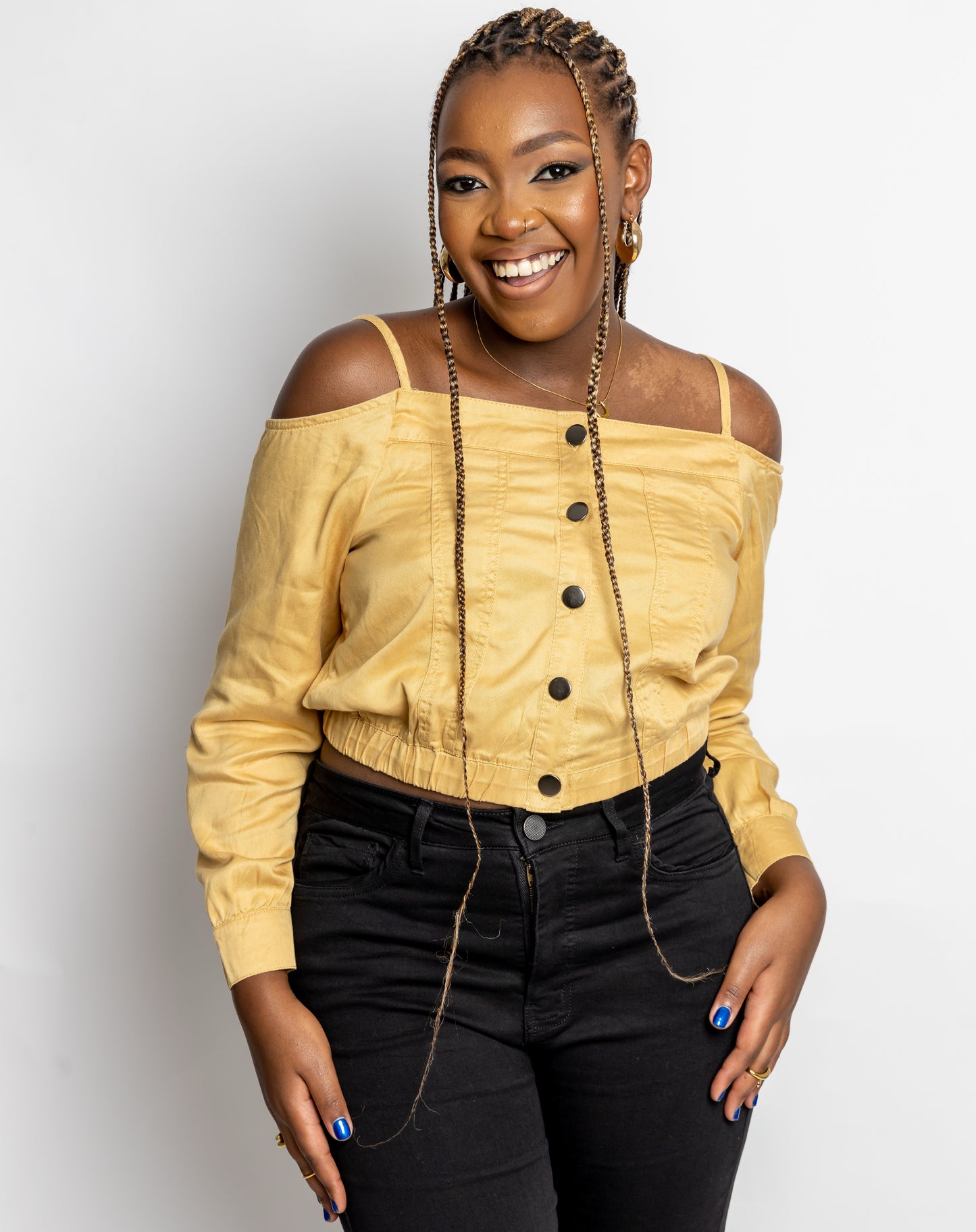 Charming Button-Front Top