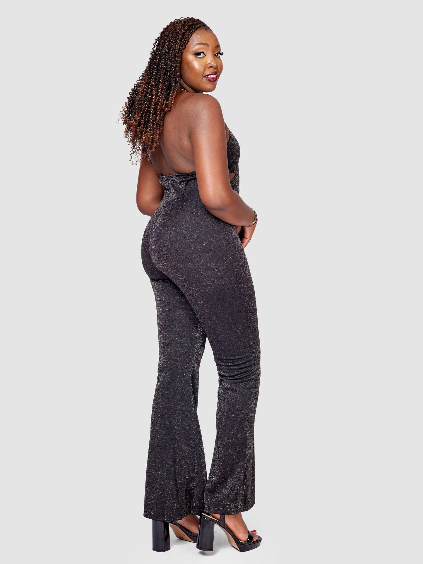 Vibrant Vibes Jumpsuit - Black