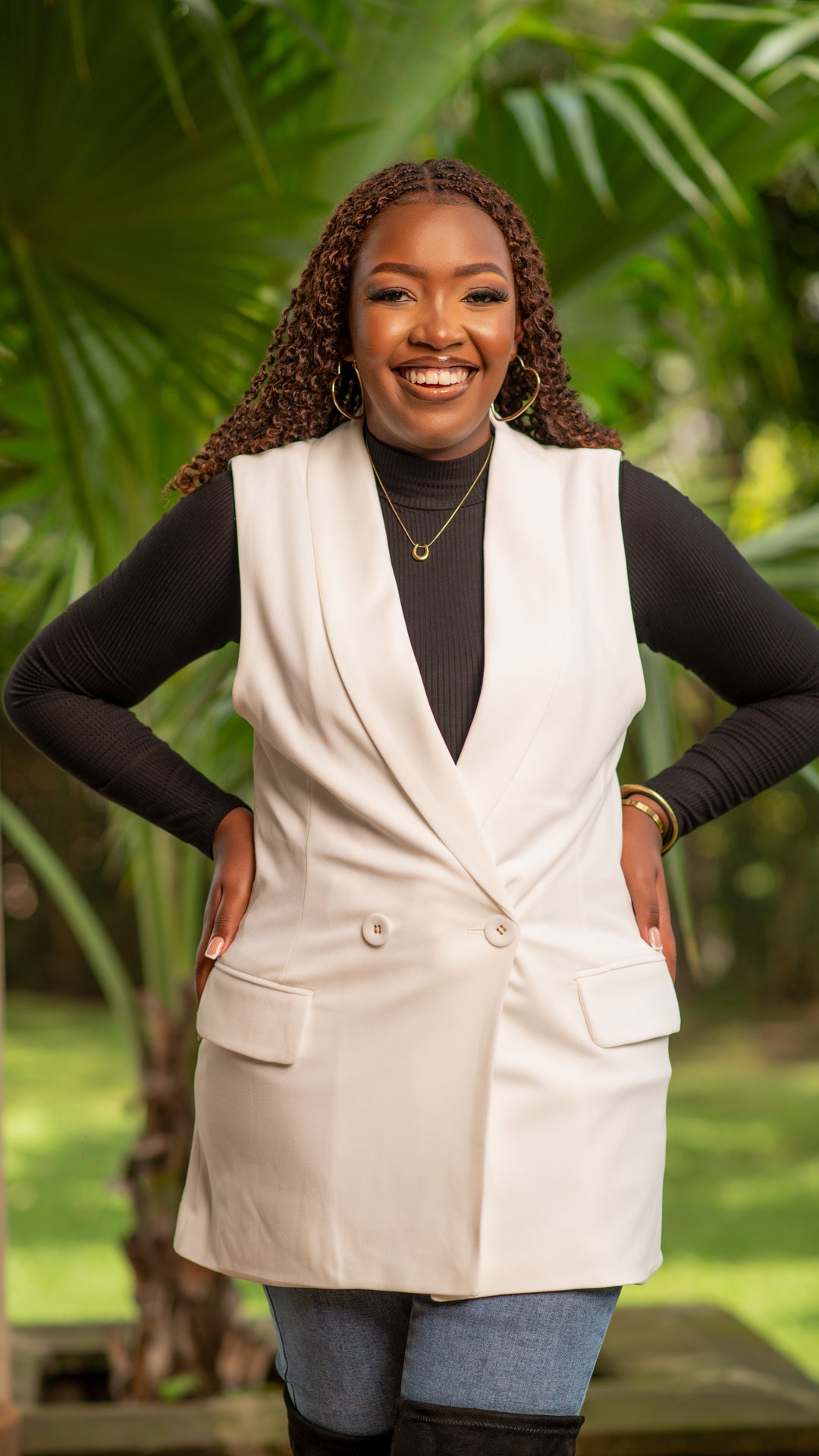 Dressed To Impress Knit Vest - Ivory