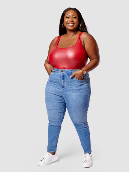 Money Lover Leather Bodysuit