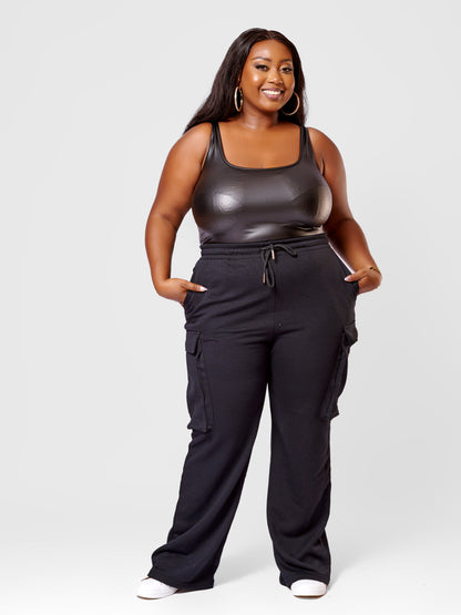Money Lover Leather Bodysuit