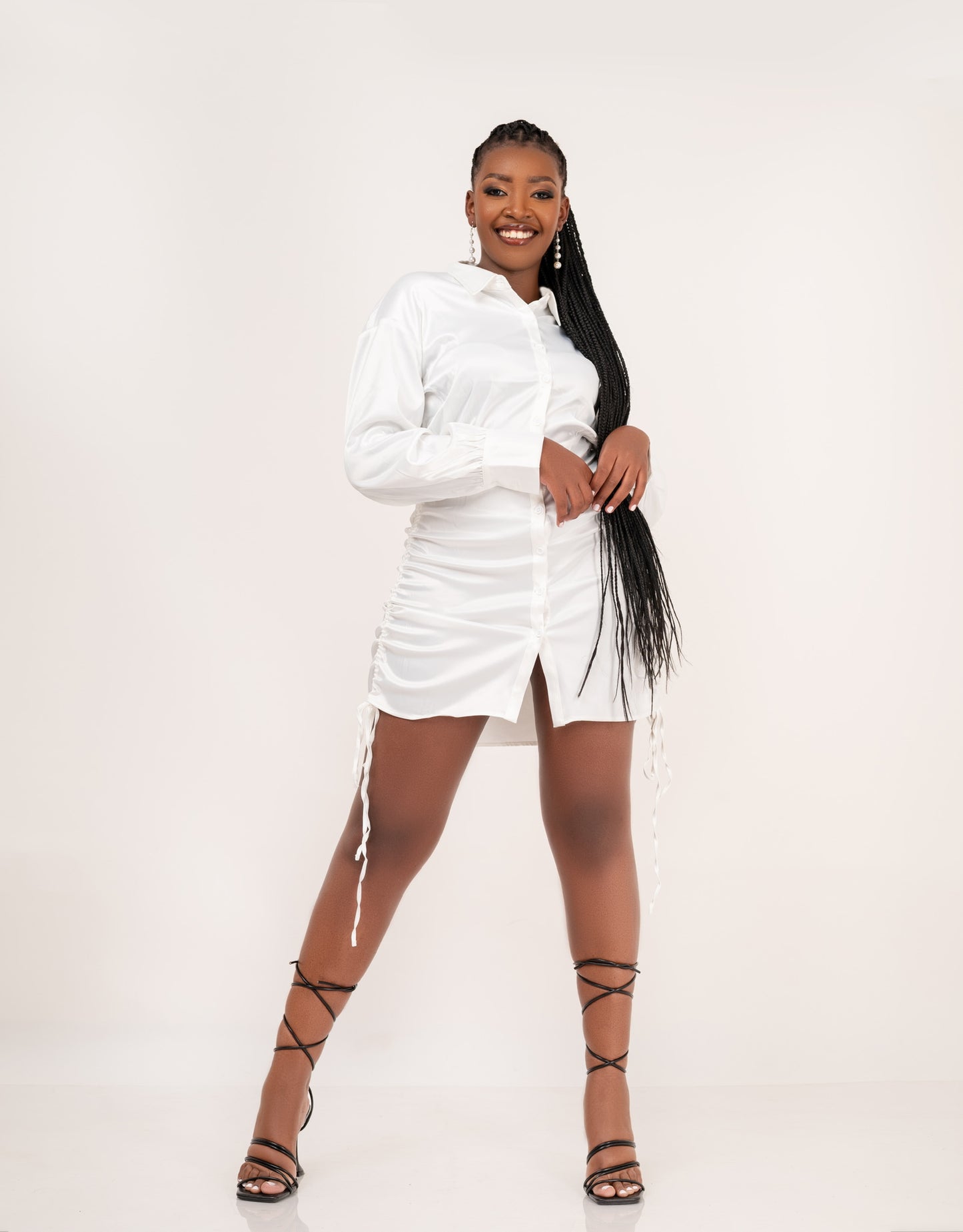 Happy Hour Mini Shirt Dress