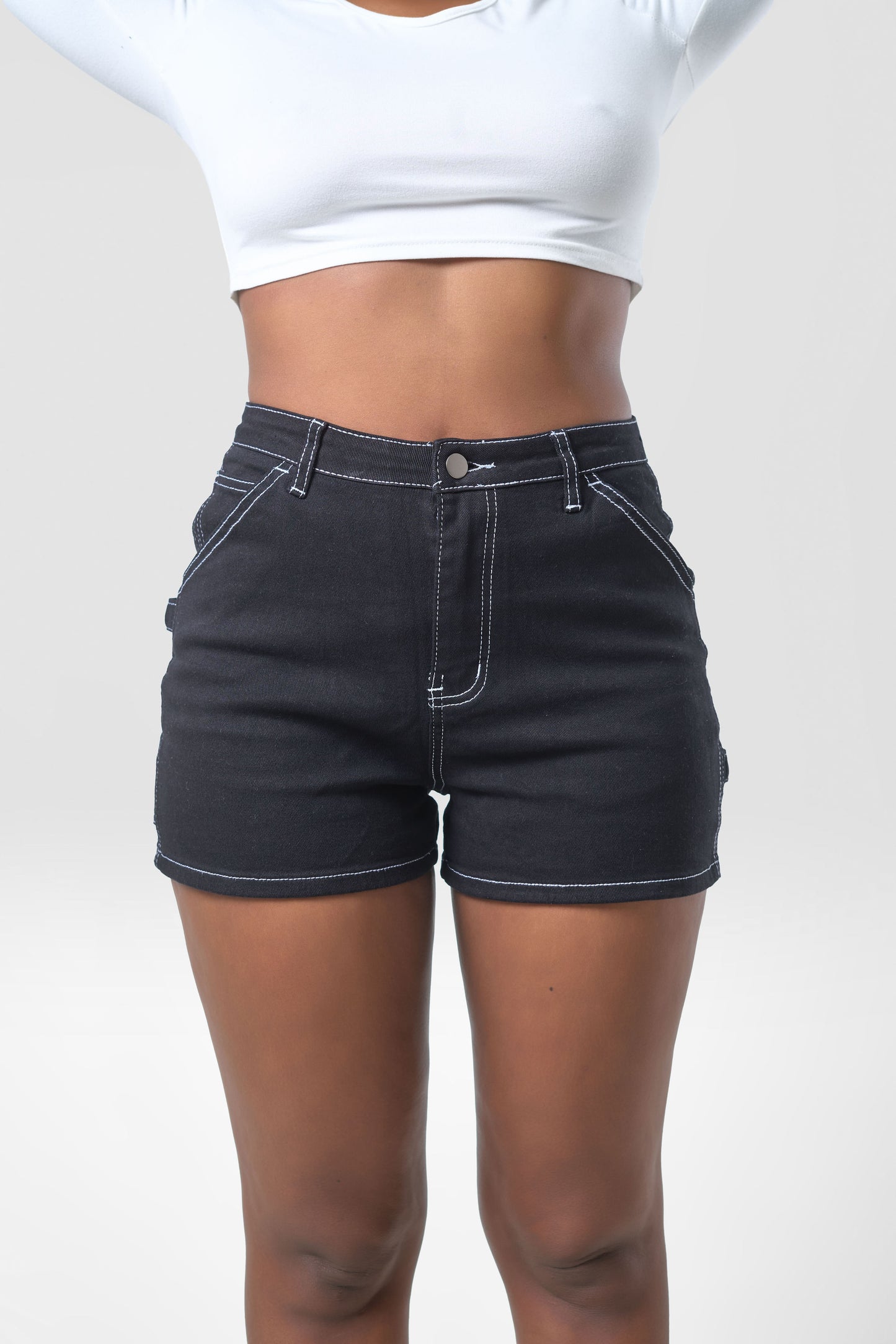 Happy Hour Cargo Shorts - Black