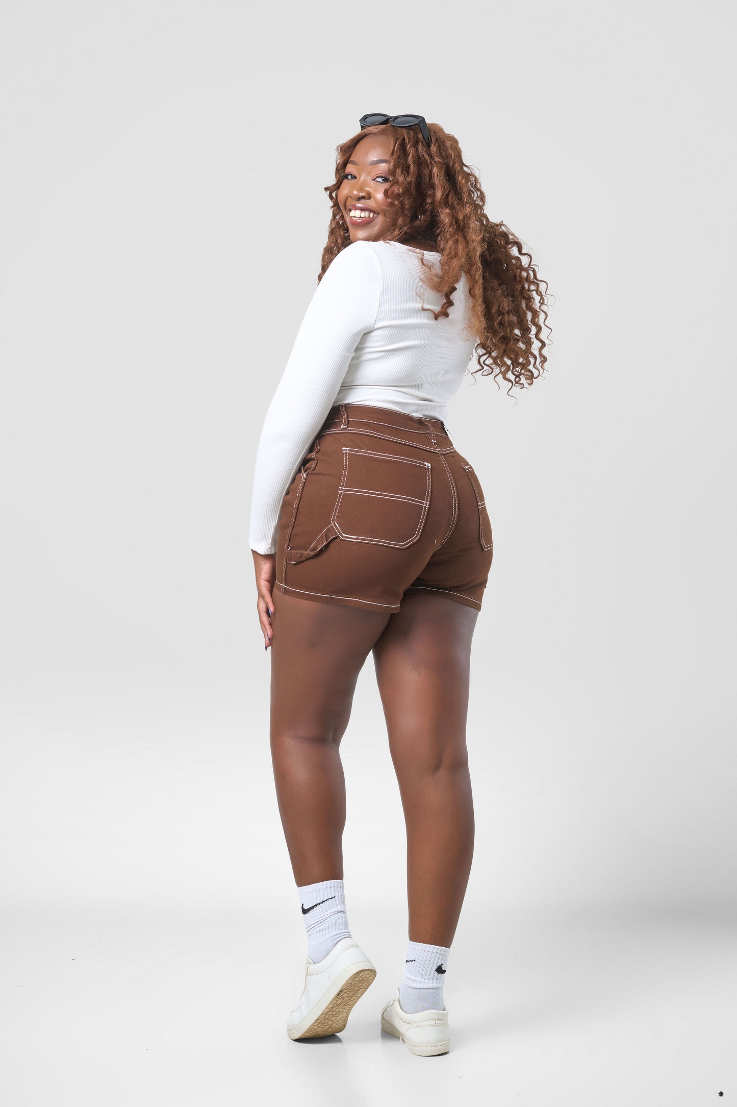Happy Hour Cargo Shorts - Brown